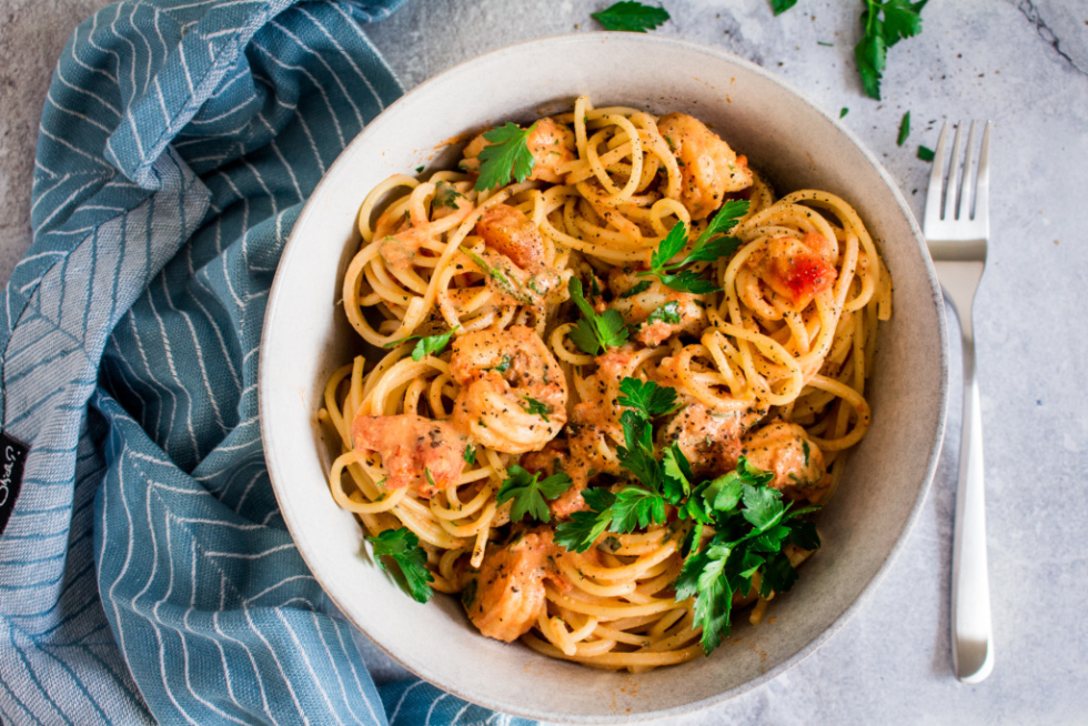 Pasta Met Scampi En Tomaat Snel Recept Een Lepeltje Lekkers