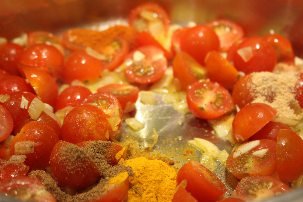 Tomatencurry maken