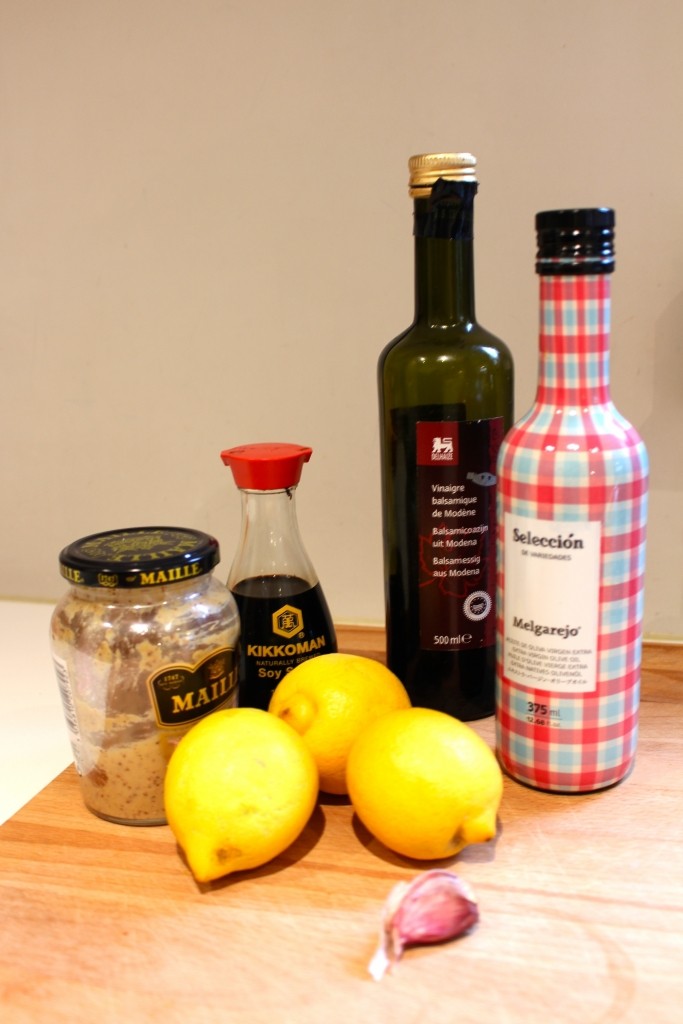 Ingrediënten van de citroenmarinade