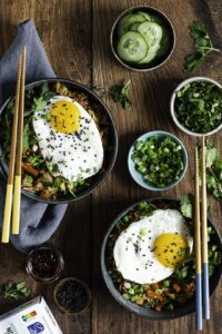 Nasi goreng met tonijn en ei