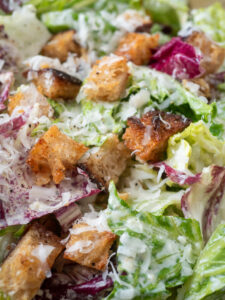 Caesar salad close-up