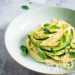 Pasta met courgette, citroen en pecorino / www.eenlepeltjelekkers.be